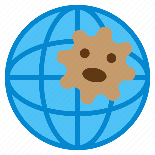 Disaster, epidemic, globe, nature, virus icon - Download on Iconfinder