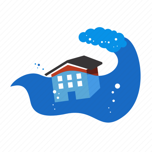 Disaster, environment, float, flood, nature, water, wave icon - Download on...