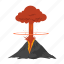 bomb, disaster, explode, explosion, lava, volcanic, volcano 
