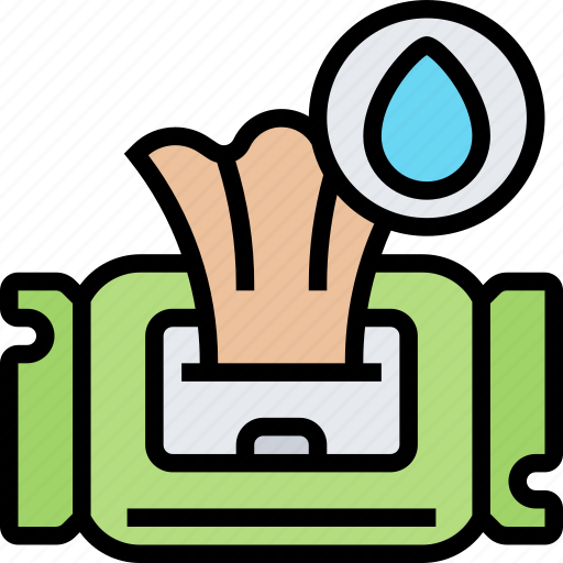 Moist, towelettes, clean, hygiene, care icon - Download on Iconfinder
