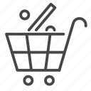 cart, discount, percent, sale, shopping