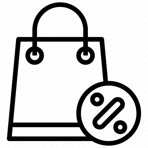 Shopping, bag, discount, percentage, sales icon - Download on Iconfinder