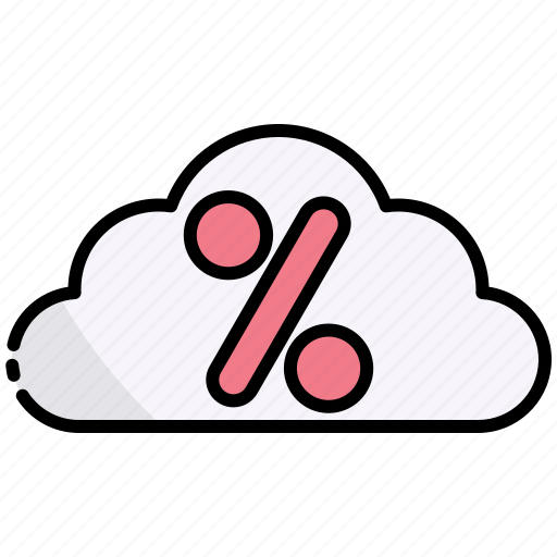 Cloud, discount, sale, storage, network, offer, shopping icon - Download on Iconfinder