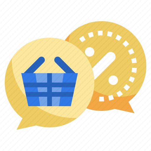 Chat, communication, message, discount, shopping icon - Download on Iconfinder