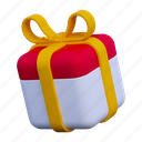 gift box, gift, xmas, birthday, christmas, present, party, celebrations, 3d icon 