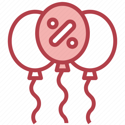 Balloon, promotion, percentage, discount, sale icon - Download on Iconfinder