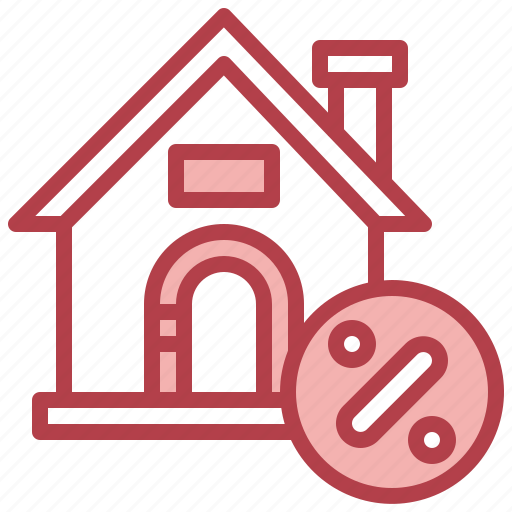 Real, estate, sale, discount, percentage, home icon - Download on Iconfinder