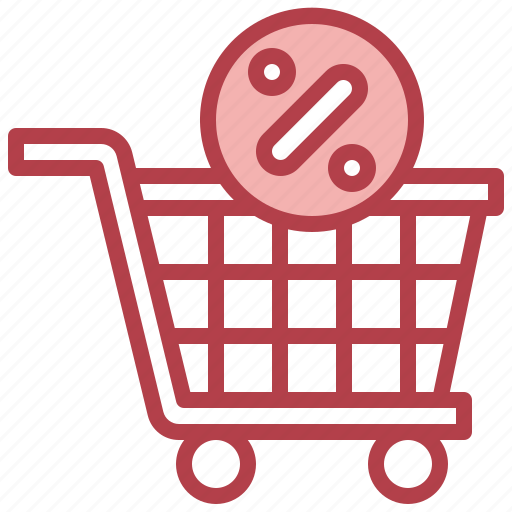 Shopping, cart, discount, sales, percentage icon - Download on Iconfinder