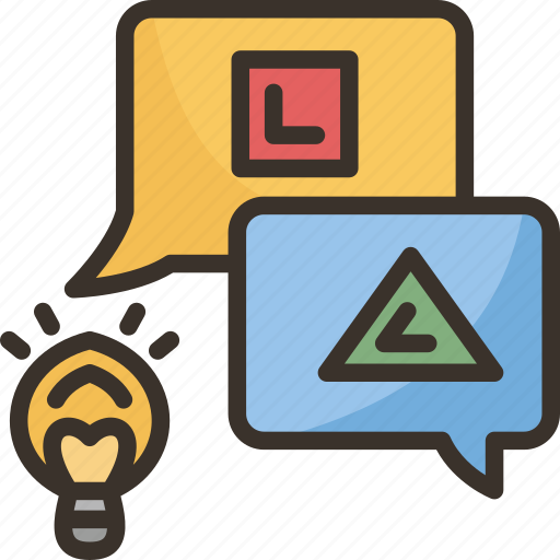 Discussion, brainstorming, talking, meeting, communication icon - Download on Iconfinder