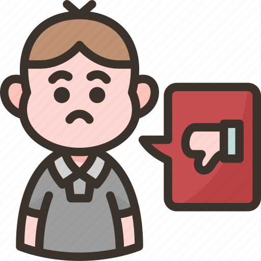 Dislike, feedback, disappointed, disapproval, opinion icon - Download on Iconfinder
