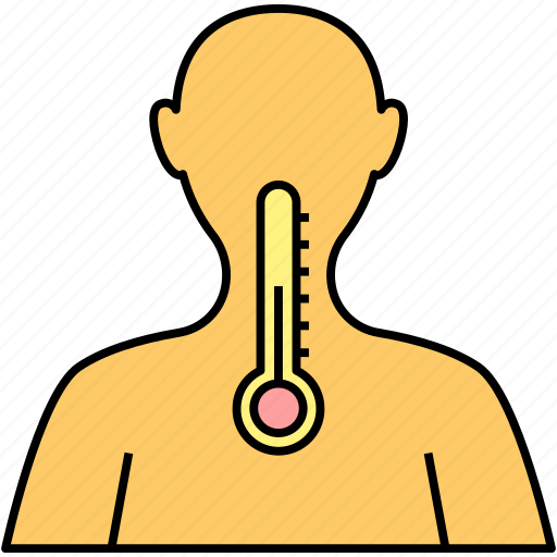 Body temperature, fever, heat intolerance, high temp, overheating, summer fever icon - Download on Iconfinder