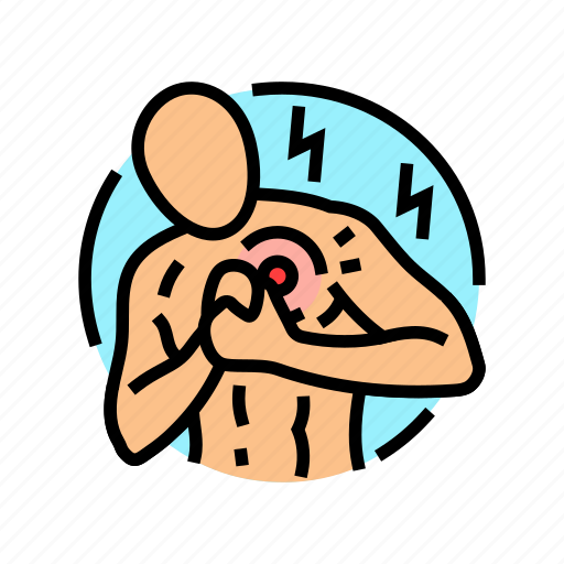 Chest, pain, palpitations, disease, symptom, health icon - Download on Iconfinder
