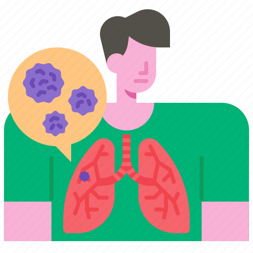 Lung, cancer, disease, medica, respiratory, illness icon - Download on Iconfinder
