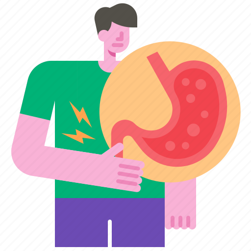 Stomach, gastritis, disease, pain, medical, health, stomachache icon - Download on Iconfinder
