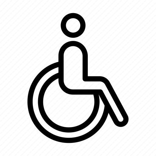 Disable, handicap, medical, patient, wheelchair icon - Download on Iconfinder