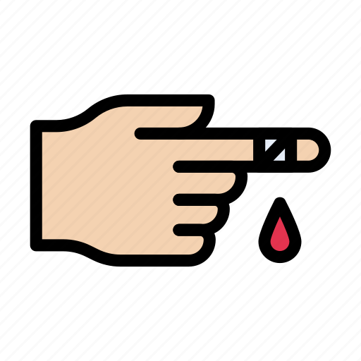 Blood, cut, finger, injury, medical icon - Download on Iconfinder