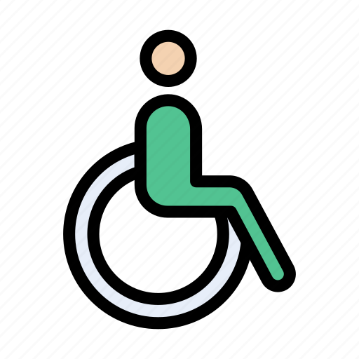 Disable, handicap, medical, patient, wheelchair icon - Download on Iconfinder