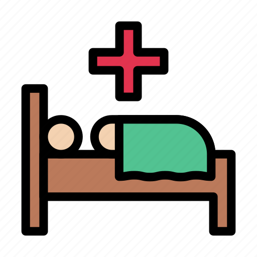 Bed, clinic, hospital, medical, patient icon - Download on Iconfinder