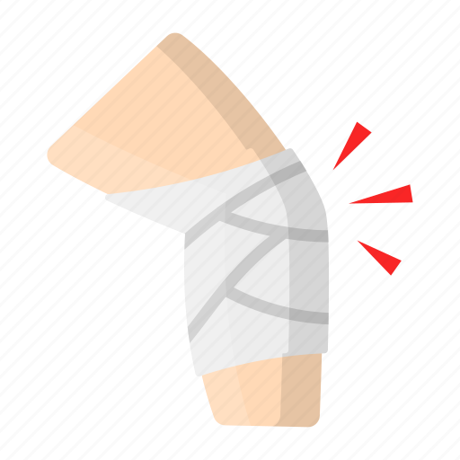 Knee bandage, knee brace, knee fracture, knee injury, leg brace, plaster icon - Download on Iconfinder