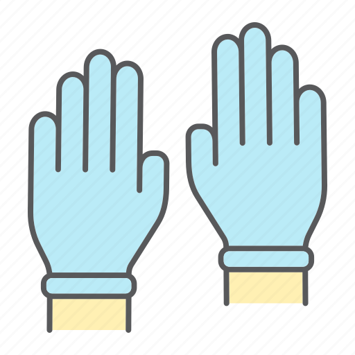 Gloves, hygiene, medical, protection, rubber, safety icon - Download on Iconfinder