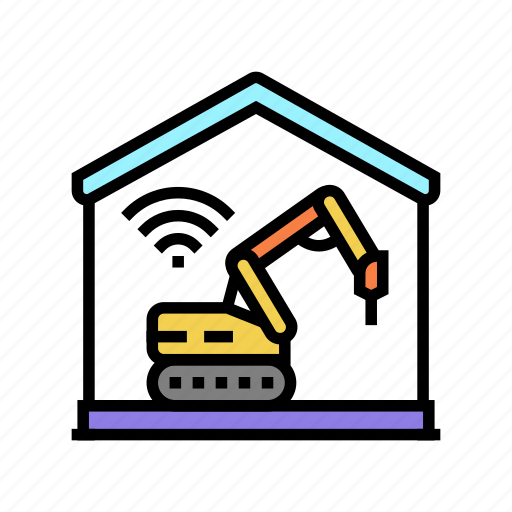 Remote, demolitions, building, dismantling, construction, process icon - Download on Iconfinder