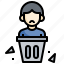 garbage, removed, trash, bin, user, employment 
