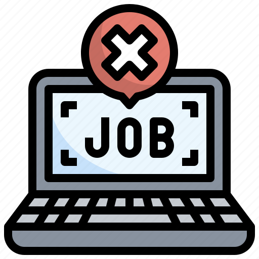 Job, no, laptop, electronics, technology icon - Download on Iconfinder