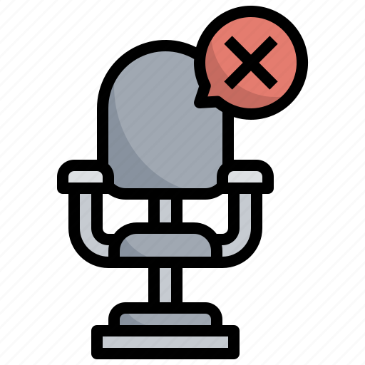 No, vacancy, furniture, chair, cross, jobs icon - Download on Iconfinder