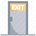 exit, door, leave, dismissal