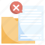 folder, rejection, file, document 