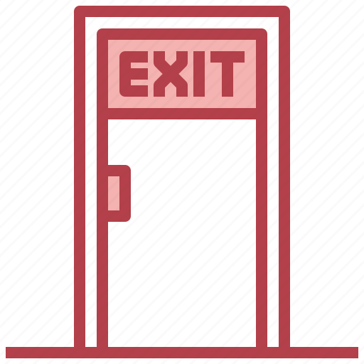 Exit, door, leave, dismissal icon - Download on Iconfinder