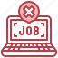 job, no, laptop, electronics, technology 