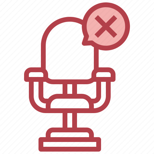No, vacancy, furniture, chair, cross, jobs icon - Download on Iconfinder