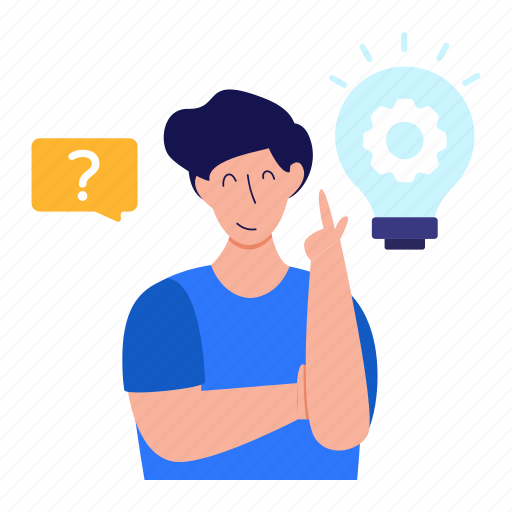 Educational idea, learn to think, learning innovation, educational invention, study idea illustration - Download on Iconfinder