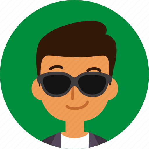 Man, avatar, face, male, indian, sunglasses, brown icon - Download on Iconfinder