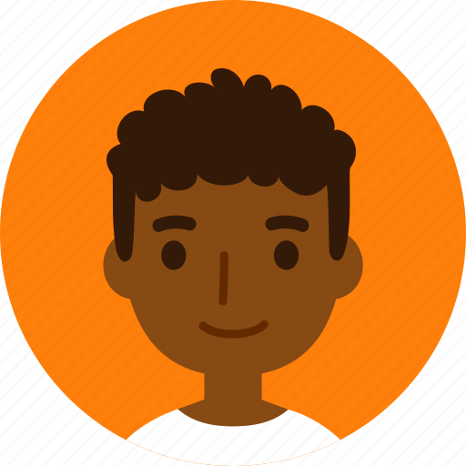 Man, avatar, face, male, boy, black, user icon - Download on Iconfinder