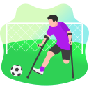player, physically challenged, disabled, football, diversity, inclusivity, football player