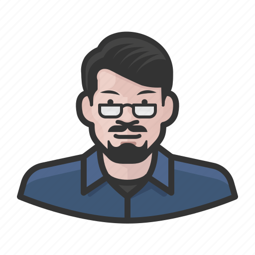 Father, glasses, goatee, man, reading icon - Download on Iconfinder