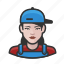 avatar, female, house, painter, user, woman 