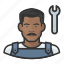 avatar, male, man, mechanic, user 