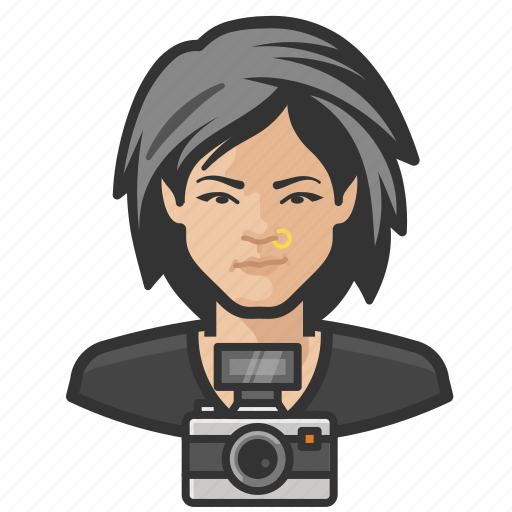 Asian, avatar, female, photographer, user, woman icon - Download on Iconfinder