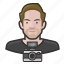 avatar, male, man, photographer, user 