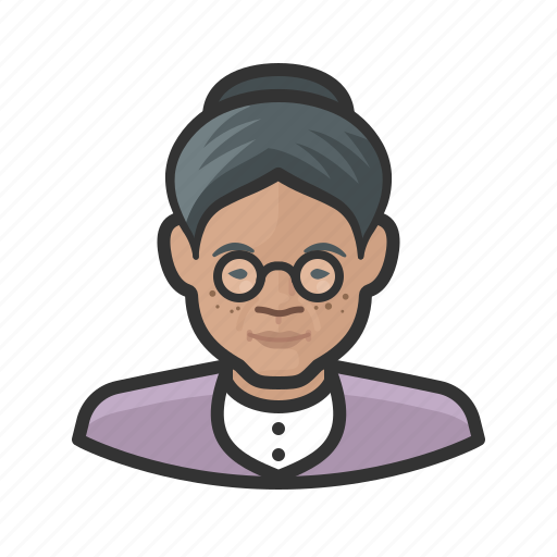 Asian, avatar, female, old woman, senior, user, woman icon - Download on Iconfinder