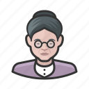 avatar, female, old woman, senior, user, woman