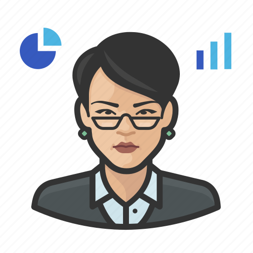 Analyst, asian, avatar, female, stock, user, woman icon - Download on Iconfinder
