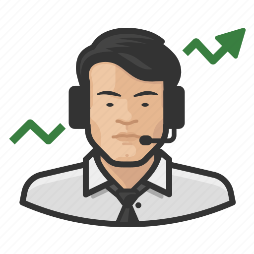 Asian, avatar, broker, male, man, stock, user icon - Download on Iconfinder
