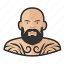 asian, avatar, male, man, tattooed, user