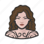 avatar, female, tattooed, user, woman 