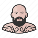 avatar, male, man, tattooed, user