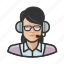 announcer, asian, avatar, female, user, woman 